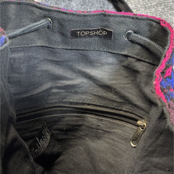 Topshop Boho Tribal Woven Backpack ? main image 6